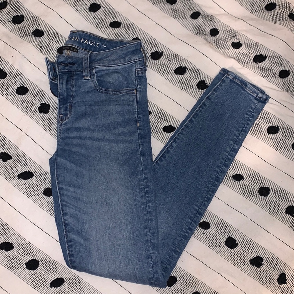 American eagle (next level stretch) blue jeans!